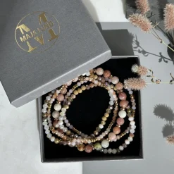 VIAMAJA Armbånd MICHELLE Natur – Sæt med 5 armbånd Clearance