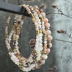 VIAMAJA Armbånd MICHELLE Natur – Sæt med 5 armbånd Clearance