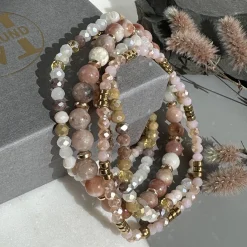 VIAMAJA Armbånd MICHELLE Natur – Sæt med 5 armbånd Clearance