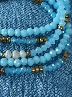 VIAMAJA Armbånd MICHELLE Soft Blue / Mix - 5 stk Hot