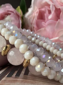 VIAMAJA Armbånd MICHELLE Soft Rose / Mix - 5 stk Best