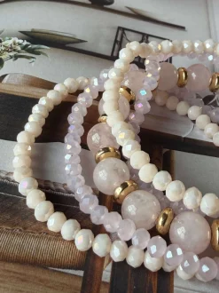 VIAMAJA Armbånd MICHELLE Soft Rose / Mix - 5 stk Best
