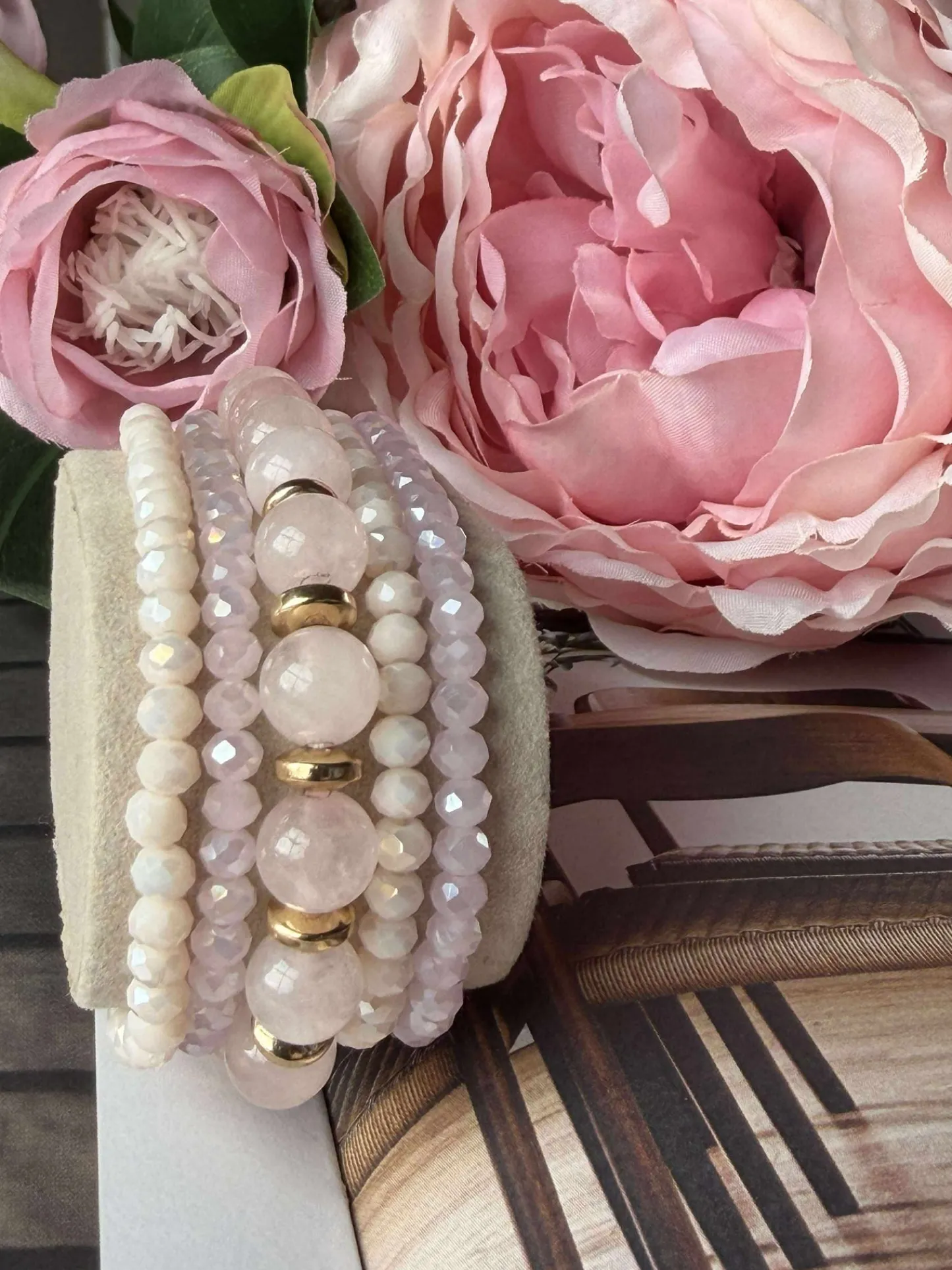 VIAMAJA Armbånd MICHELLE Soft Rose / Mix - 5 stk Best