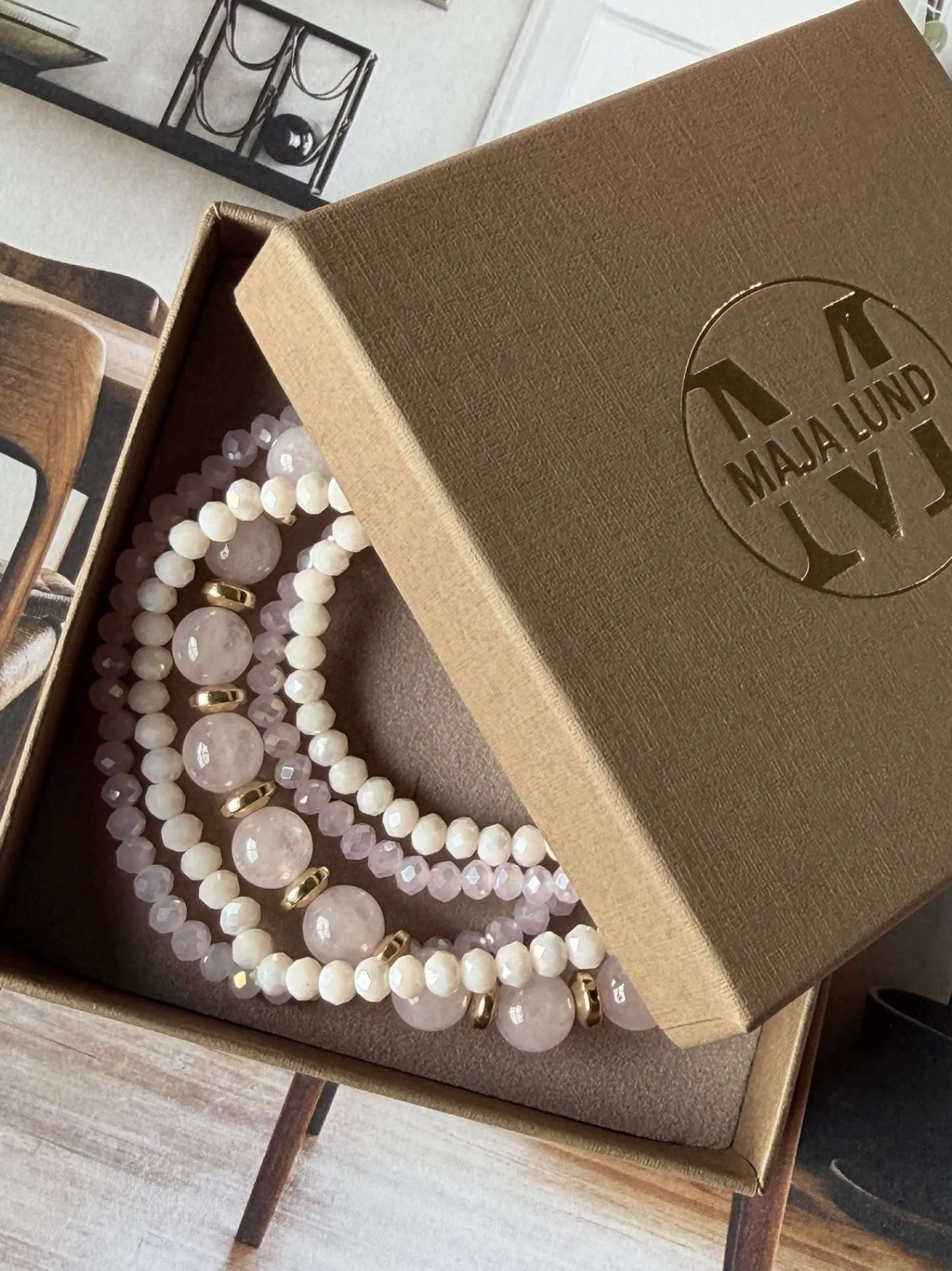 VIAMAJA Armbånd MICHELLE Soft Rose / Mix - 5 stk Best