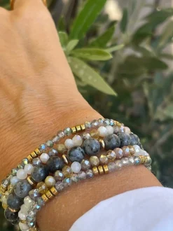 VIAMAJA Armbånd MICHELLE Stone – Sæt med 5 armbånd Discount