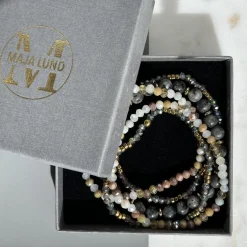 VIAMAJA Armbånd MICHELLE Stone – Sæt med 5 armbånd Discount