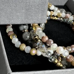 VIAMAJA Armbånd MICHELLE Stone – Sæt med 5 armbånd Discount