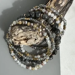 VIAMAJA Armbånd MICHELLE Stone – Sæt med 5 armbånd Discount