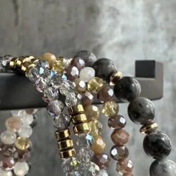 VIAMAJA Armbånd MICHELLE Stone – Sæt med 5 armbånd Discount