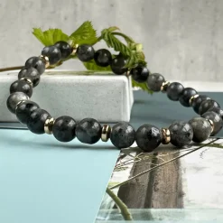 VIAMAJA Armbånd Mollie – Black stone Clearance
