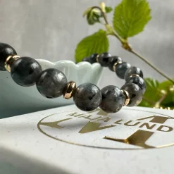 VIAMAJA Armbånd Mollie – Black stone Clearance