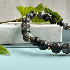 VIAMAJA Armbånd Mollie – Black stone Clearance