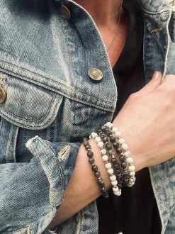 VIAMAJA Armbånd Mollie – Black stone Clearance