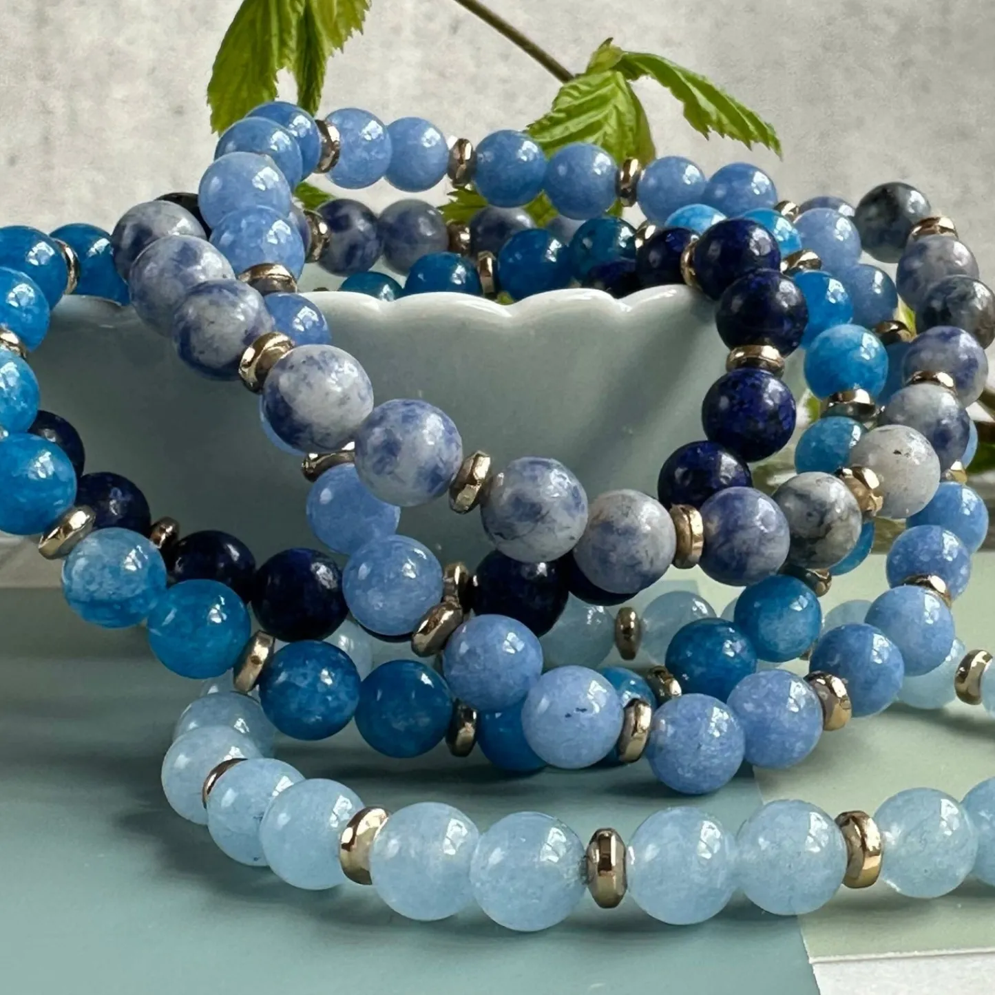 VIAMAJA Armbånd Mollie – Blue mix
