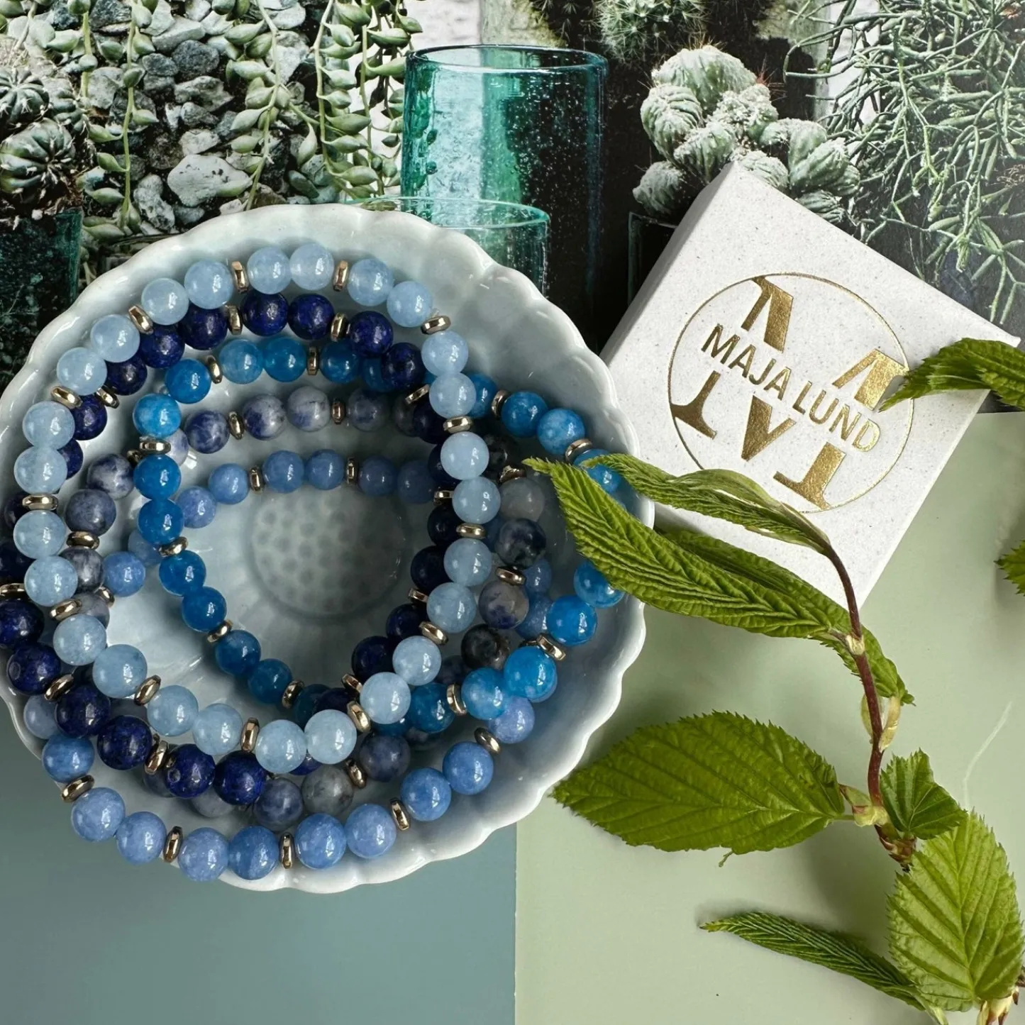 VIAMAJA Armbånd Mollie – Blue mix