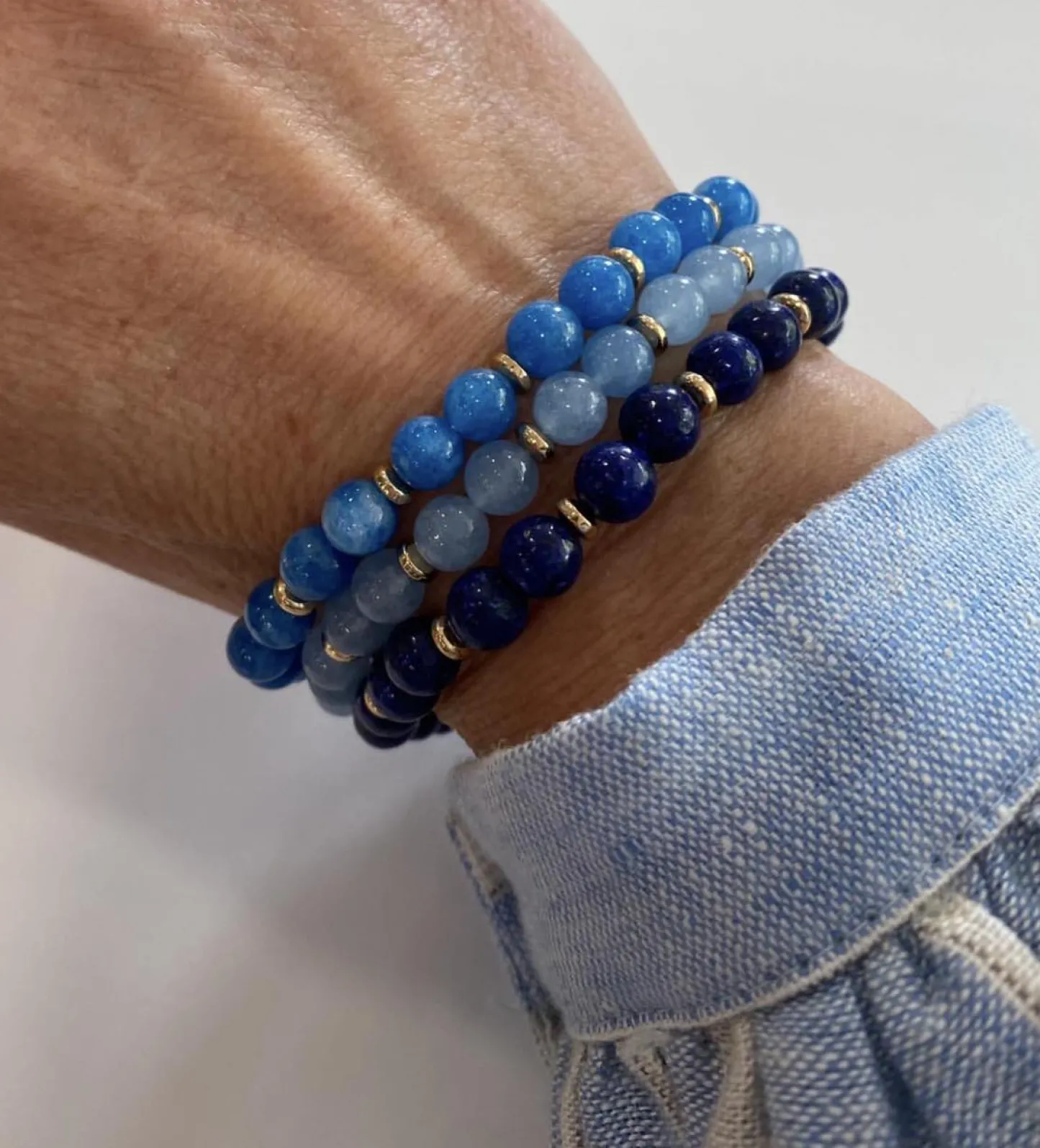 VIAMAJA Armbånd Mollie – Blue mix