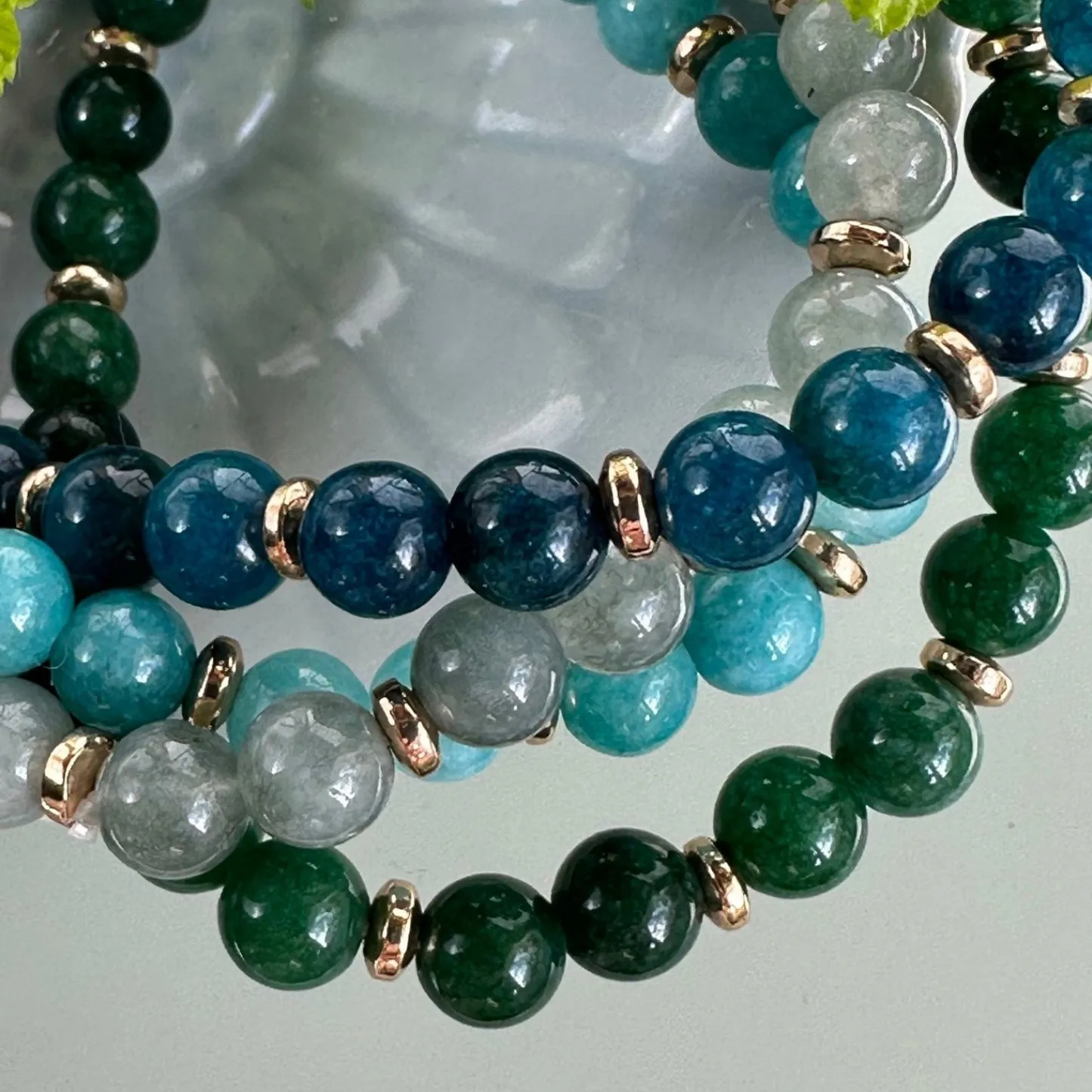 VIAMAJA Armbånd Mollie – Green mix Best