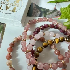 VIAMAJA Armbånd Mollie – Natur / Rose mix Hot
