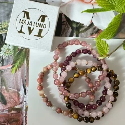 VIAMAJA Armbånd Mollie – Natur / Rose mix Hot