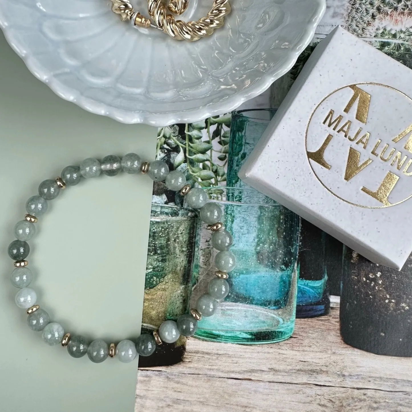 VIAMAJA Armbånd Mollie jade green Online