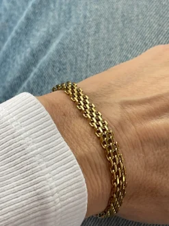 VIAMAJA Armbånd Nelly forgyldt 17cm - Vandfast New