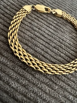 VIAMAJA Armbånd Nelly forgyldt 17cm - Vandfast New