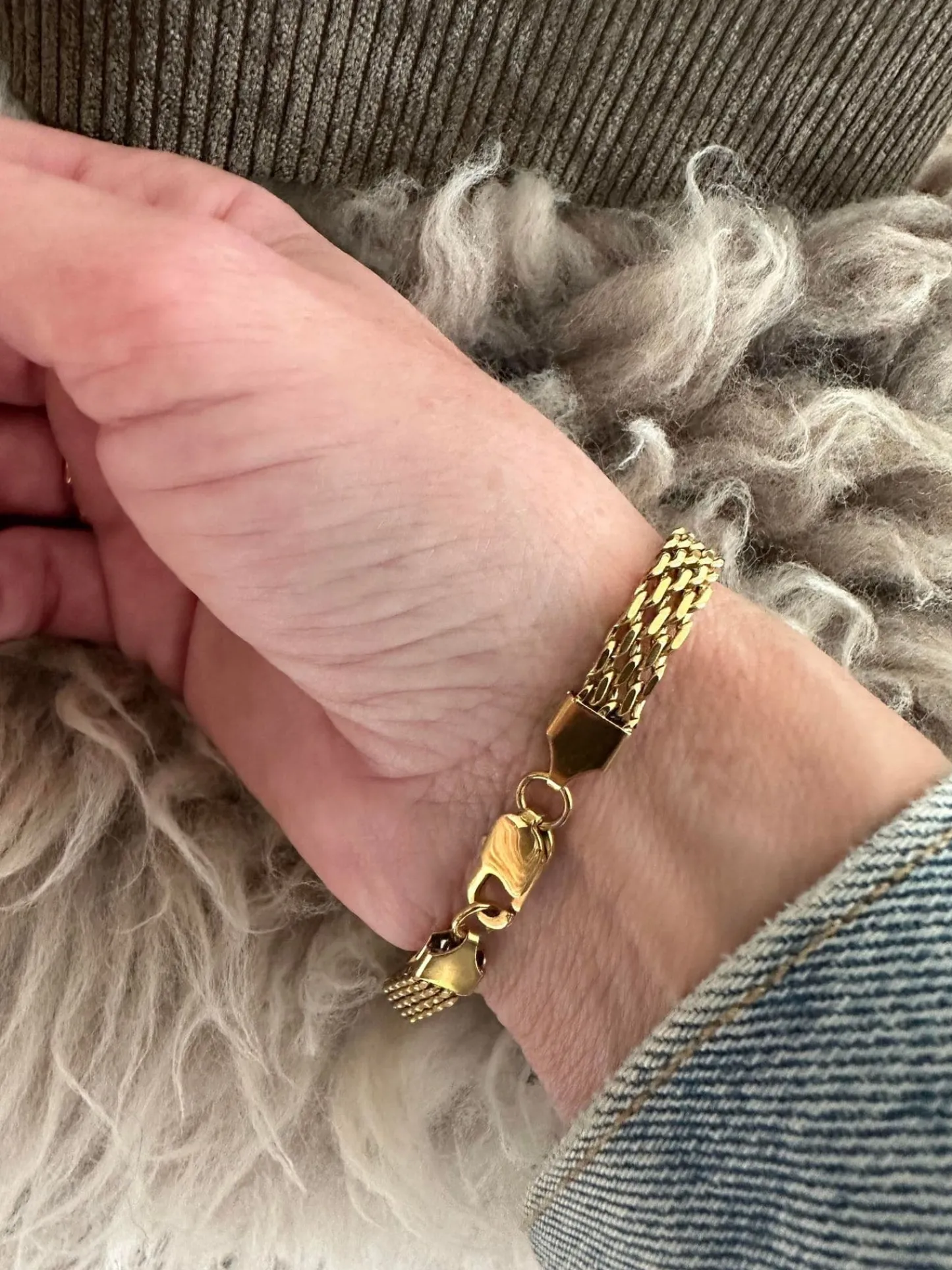 VIAMAJA Armbånd Nelly forgyldt 17cm - Vandfast New