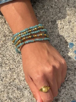 VIAMAJA Armbånd Ofelia Aqua - Sæt med 5 armbånd Clearance