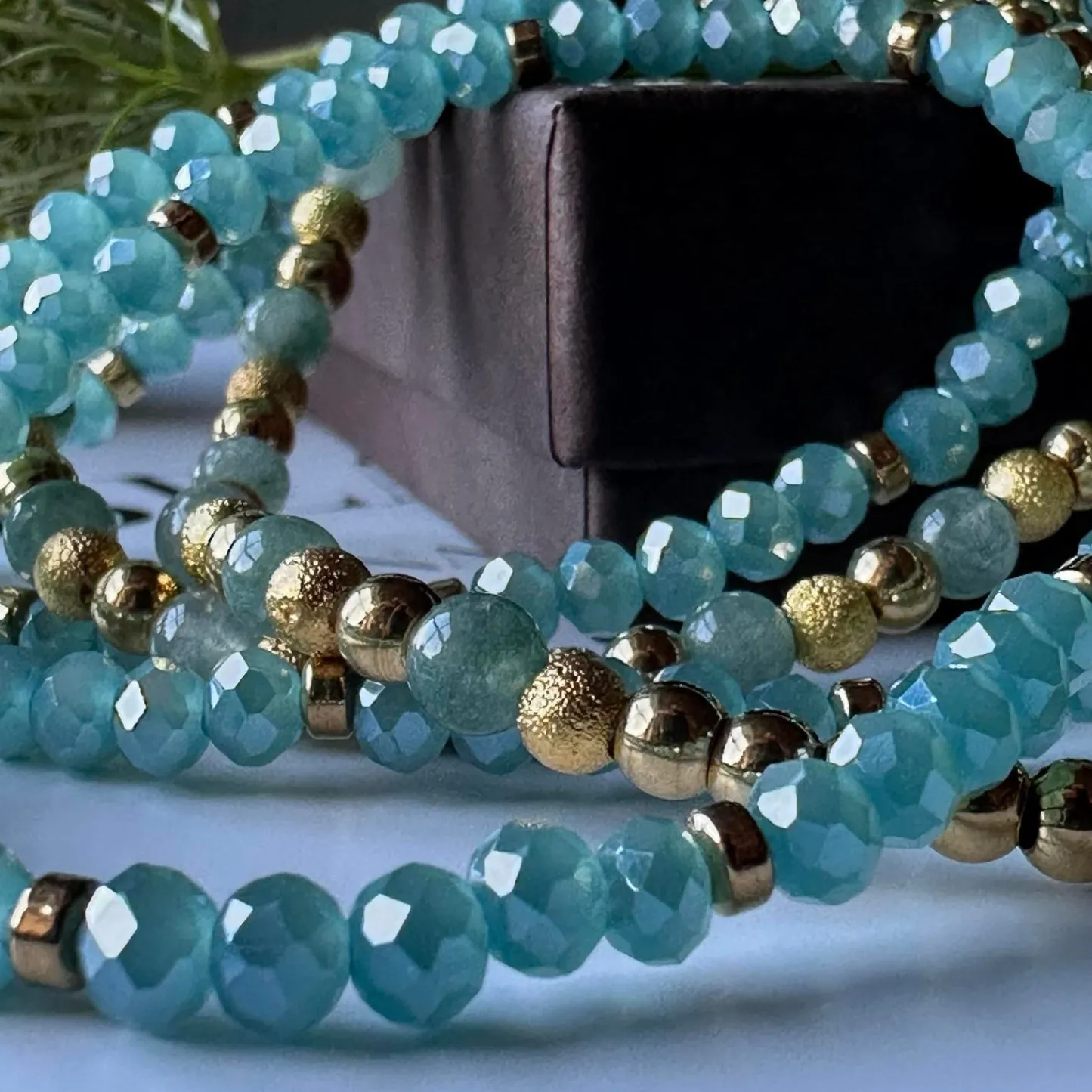 VIAMAJA Armbånd Ofelia Aqua - Sæt med 5 armbånd Clearance