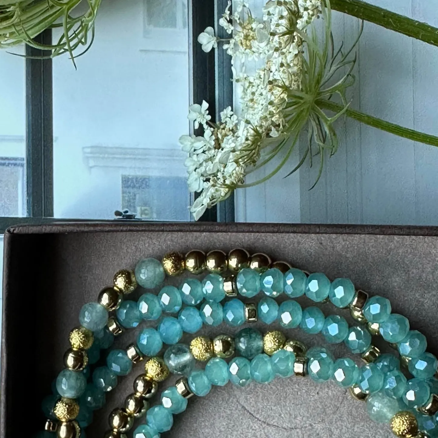 VIAMAJA Armbånd Ofelia Aqua - Sæt med 5 armbånd Clearance