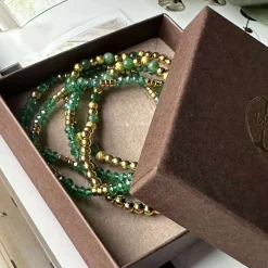 VIAMAJA Armbånd Ofelia Emerald - Sæt med 5 armbånd Outlet