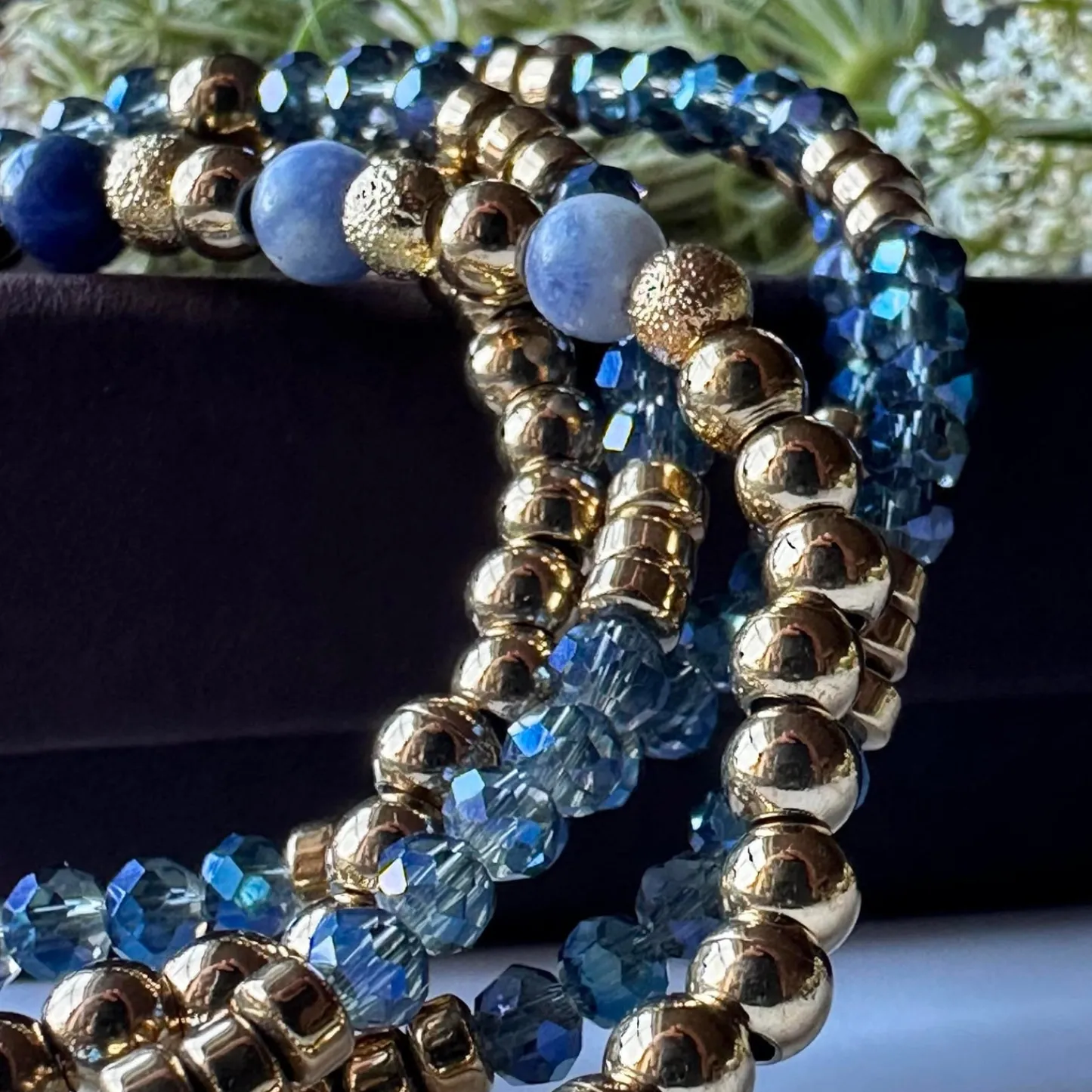 VIAMAJA Armbånd Ofelia Navy - Sæt med 5 armbånd New