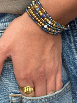 VIAMAJA Armbånd Ofelia Navy - Sæt med 5 armbånd New