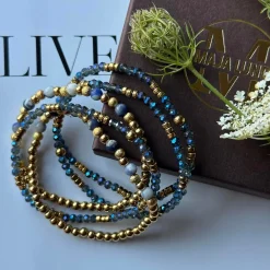 VIAMAJA Armbånd Ofelia Navy - Sæt med 5 armbånd New
