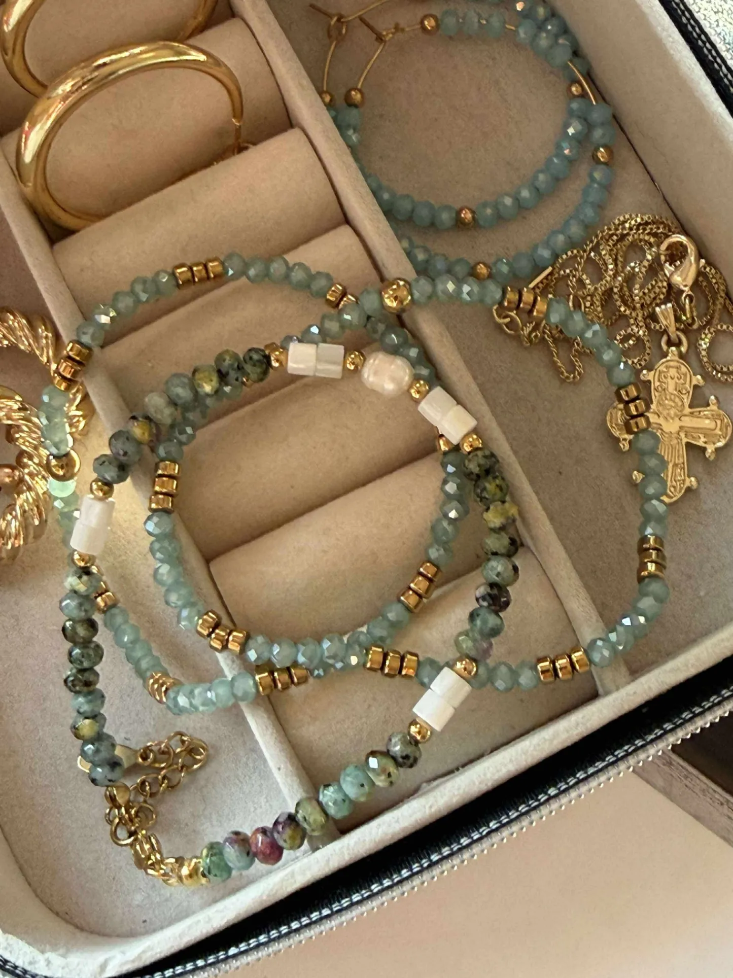 VIAMAJA Armbånd Sarabella Aqua – Sæt med 3 stk Outlet