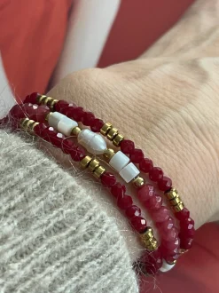 VIAMAJA Armbånd Sarabella Berry – Sæt med 3 stk Sale