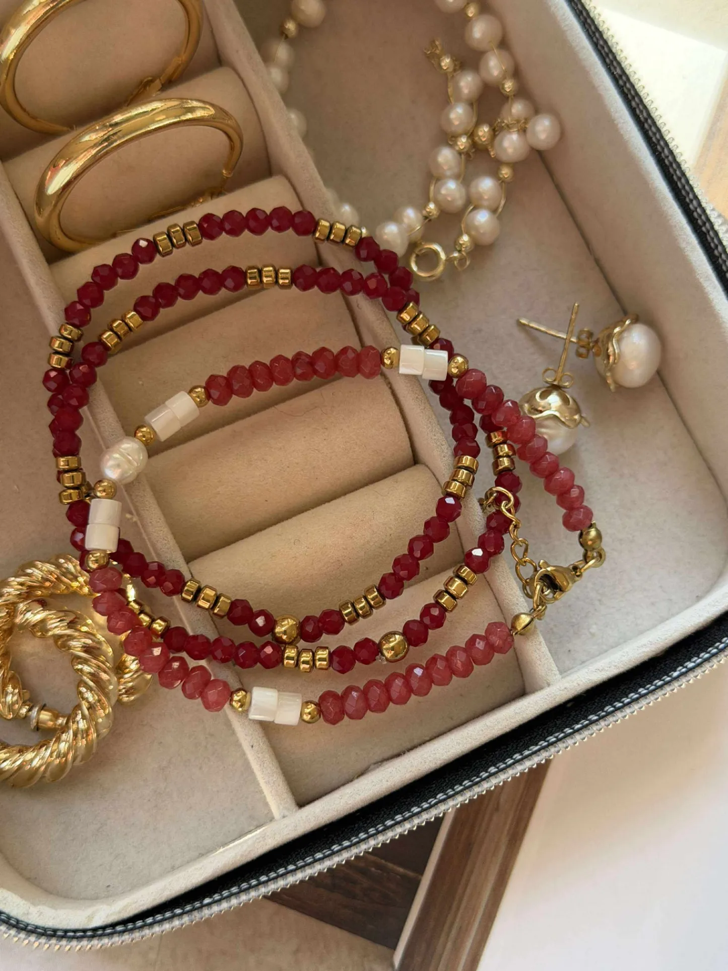 VIAMAJA Armbånd Sarabella Berry – Sæt med 3 stk Sale