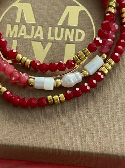 VIAMAJA Armbånd Sarabella Berry – Sæt med 3 stk Sale