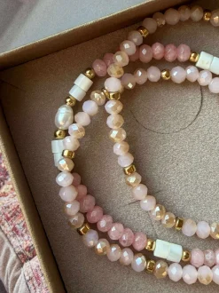 VIAMAJA Armbånd Sarabella Soft Rose – Sæt med 3 stk Hot