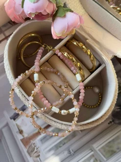 VIAMAJA Armbånd Sarabella Soft Rose – Sæt med 3 stk Hot