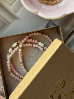 VIAMAJA Armbånd Sarabella Soft Rose – Sæt med 3 stk Hot