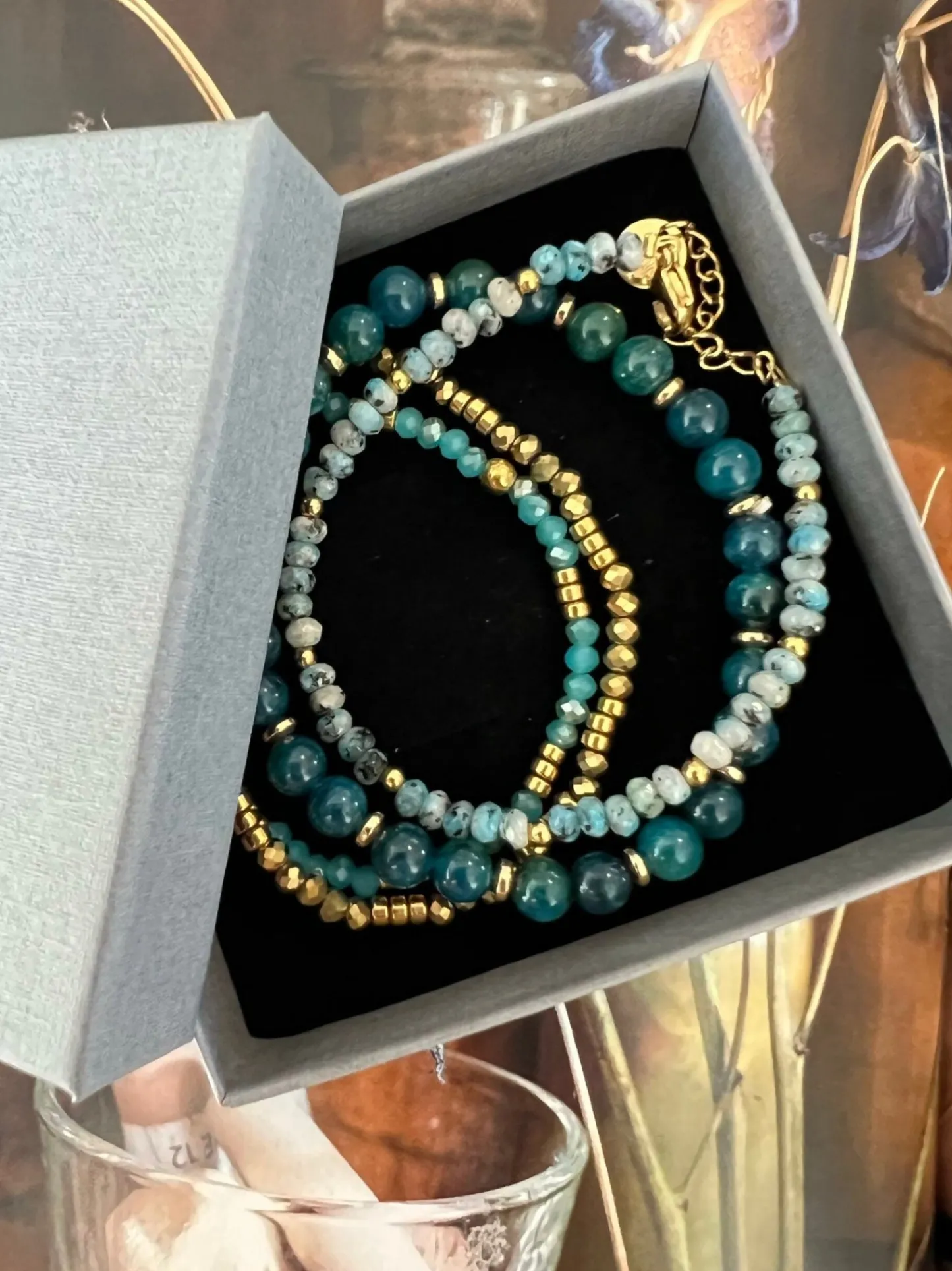 VIAMAJA Armbånd Sea Green – Sæt med 4 armbånd New