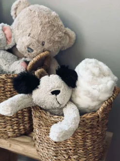 VIAMAJA Babytæppe med bamse hund New