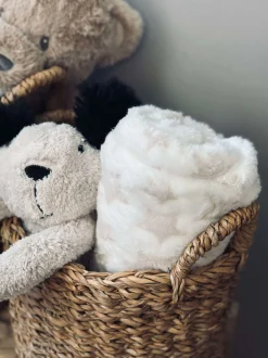 VIAMAJA Babytæppe med bamse hund New