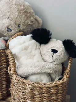 VIAMAJA Babytæppe med bamse hund New