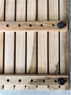 VIAMAJA Bademåtte i Teak med gummifødder - 40x60cm Outlet