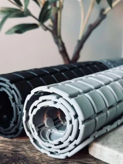 VIAMAJA Bademåtte med sugekopper - Grey Outlet