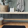 VIAMAJA Bademåtte SKRIDSIKKER 69x39 - Sort Best