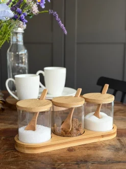 VIAMAJA Bakke sæt med bakke, 3 glas og skeer Online