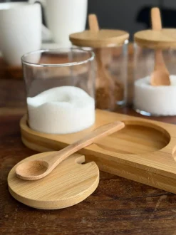 VIAMAJA Bakke sæt med bakke, 3 glas og skeer Online
